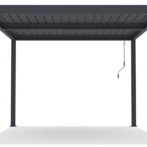 Bioklimatische Pergola mit LED "windsor" aus Aluminium 3 x 4 - grau – Bild 2