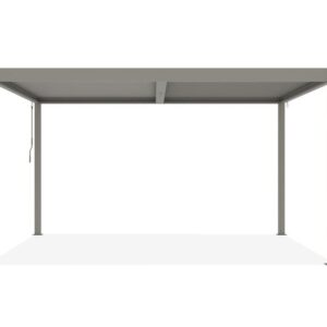 Pergola Aluminium 4x3m verstellbare Lamellen, Belüftung und Sonnenschutz, taupe Piana – Bild 5
