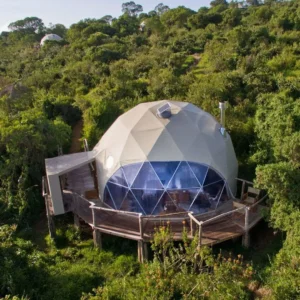 Geodätische Kuppel Manor Gewächshaus Zelt Erholungsort Urlaub Outdoor Glamping Rundzelt Transparent Sternenhimmel Luxus Hotel Kuppel – Bild 4