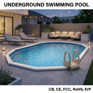 Pool aus verzinktem Stahl, Poolstruktur – Bild 2