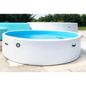 300x100 cm runder aufblasbarer Pool aus Monofilamentmaterial, Outdoor-Familienpool, ideal für sommerlichen Wasserspaß im Garten – Bild 6