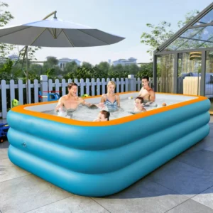 Aufblasbarer, faltbarer Pool für den Garten, ideal für Garten- und Rasenpartys, langlebig und verdickt – Bild 7