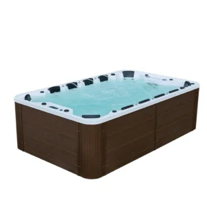 Acryl Außenbad Massage Surfbad beheiztes integriertes Schwimmbad Villa SPA Whirlpool Smart Spa – Bild 4