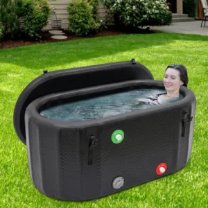 Aufblasbare Eiswanne für Sportler, schwarz 97,74 Gallonen aufblasbare Wanne freistehende Wanne zur körperlichen Erholung - AliExpress 15 – Bild 2