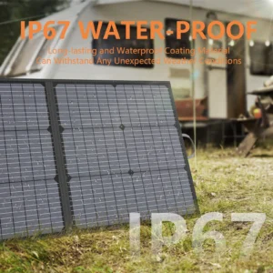 MHPOWOS Tragbares Solarladegerät 40V 220W Faltbares Solarpanel-Kit für Jackery Bluetti Ecoflow Powerstations Wohnmobil Camping Terrasse – Bild 5