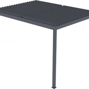 Bioklimatische Schrägpergola mit LED "windsor" - 3 x 4 m - anthrazit – Bild 2