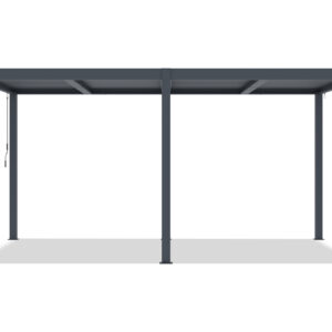 Bioklimatische Pergola 5x3 freistehend Agosta Aluminium grau – Bild 4