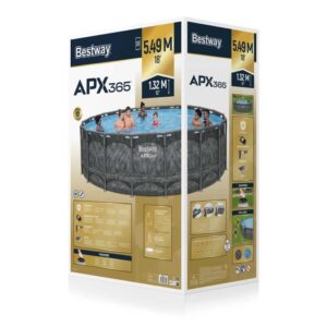 BESTWAY APX 365™ Runder Aufstellpool-Set - 549 x 132 cm (Sandfilter, 250 g Polysphäre, Leiter, Abdeckplane) – Bild 9