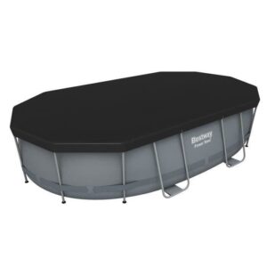 BESTWAY Power Steel™ Aufstellbecken-Set - 488 x 305 x 107 cm - Oval + Frisbee Saugroboter – Bild 5