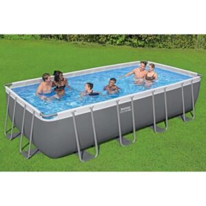 BESTWAY Steel Pro Max Aufstellpool-Set - 549 x 274 x 122 cm - Rechteckig (Sandfilter, Leiter, Abdeckplane) – Bild 2