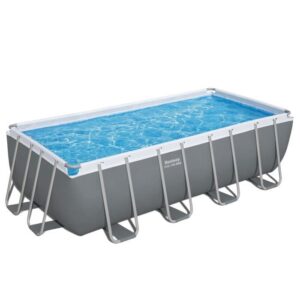 BESTWAY Steel Pro Max™ Aufstellpool-Set - 488 x 244 x 122 cm - Rechteckig (Sandfilter, Leiter, Abdeckung) – Bild 3