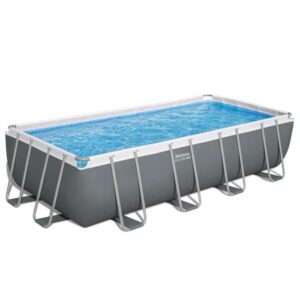 BESTWAY Steel Pro Max Aufstellpool-Set - 549 x 274 x 122 cm - Rechteckig (Sandfilter, Leiter, Abdeckplane) – Bild 3