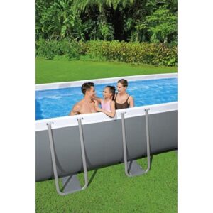 BESTWAY Steel Pro Max Aufstellpool-Set - 549 x 274 x 122 cm - Rechteckig (Sandfilter, Leiter, Abdeckplane) – Bild 4