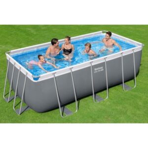 BESTWAY Aufstellpool-Set - Steel Pro Max - 422 x 201 x 122 cm - Rechteckig + Guppy Poolroboter – Bild 4