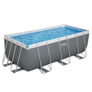 BESTWAY Steel Pro Max Aufstellpool-Set - 422 x 201 x 122 cm - Rechteckig + Quartz Poolsauger – Bild 2