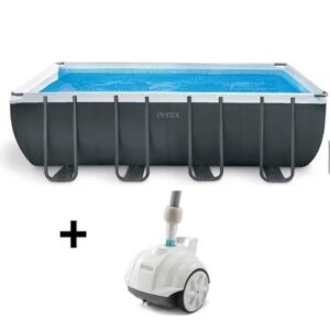 INTEX Ultra XTR Aufstellpool-Set - 549 x 274 x 132 cm - Rechteckig (Sandfilter) + Intex Saugroboter – Bild 1