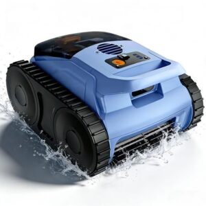 Akku-Poolroboter - Boden, Wände und Wasserlinie - 180 Min & 200m² Laufzeit - Doppelte ultrafeine Filtration - Auto-Parking – Bild 1