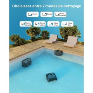Akku-Poolroboter Wybot C2 - Doppelt ultrafeine Filtration - Hohe Akku-Laufzeit - Smartphone-App – Bild 2