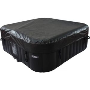 HABITAT ET JARDIN Aufblasbarer Whirlpool mit schwimmendem LED-Ring "Nice" - 6 Personen - Grau/Schwarz – Bild 3