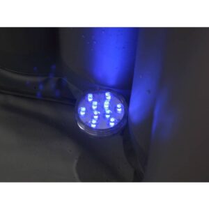 HABITAT ET JARDIN Aufblasbarer Whirlpool mit schwimmendem LED-Ring "Nice" - 6 Personen - Grau/Schwarz – Bild 4