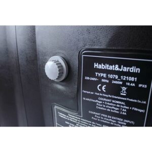 HABITAT ET JARDIN Aufblasbarer Whirlpool mit schwimmendem LED-Ring "Nice" - 6 Personen - Grau/Schwarz – Bild 6