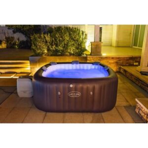 BESTWAY Lay-Z-Spa Maldives Aufblasbarer Whirlpool - Hydrojets - 201x201x80 cm - 5-7 Personen - Quadratisch – Bild 9