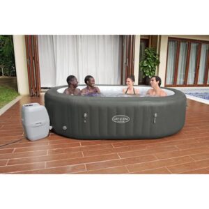 BESTWAY Lay-Z-Spa Mauritius Aufblasbarer Whirlpool mit WLAN - Airjet 180 Düsen - 270 x 180 x 71 cm - 5-7 Personen - Rechteckig – Bild 4