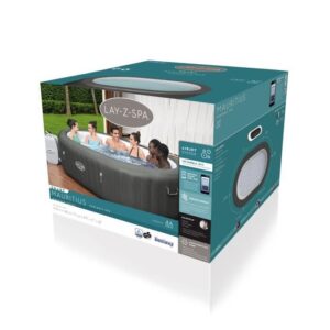 BESTWAY Lay-Z-Spa Mauritius Aufblasbarer Whirlpool mit WLAN - Airjet 180 Düsen - 270 x 180 x 71 cm - 5-7 Personen - Rechteckig – Bild 7