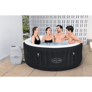BESTWAY Lay-Z-Spa Miami Aufblasbarer Whirlpool Rund 2-4 Personen - 180x66 cm - 120 AirJets – Bild 2