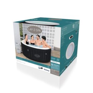 BESTWAY Lay-Z-Spa Miami Aufblasbarer Whirlpool Rund 2-4 Personen - 180x66 cm - 120 AirJets – Bild 8