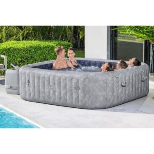 BESTWAY Lay-Z-Spa San Francisco Aufblasbarer Whirlpool - HydroJet Pro - 230 x 230 x 71 cm - 5-7 Personen - Quadratisch – Bild 2