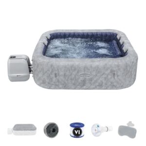 BESTWAY Lay-Z-Spa San Francisco Aufblasbarer Whirlpool - HydroJet Pro - 230 x 230 x 71 cm - 5-7 Personen - Quadratisch – Bild 1