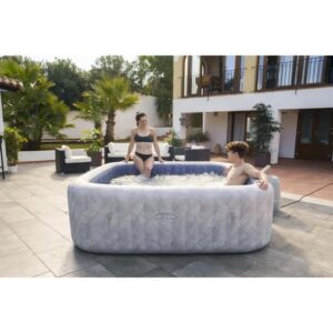 BESTWAY Lay-Z-Spa San Francisco Aufblasbarer Whirlpool - HydroJet Pro - 230 x 230 x 71 cm - 5-7 Personen - Quadratisch – Bild 7