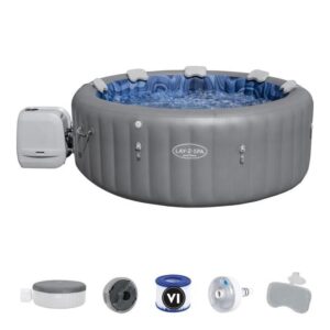 BESTWAY Lay-Z-Spa Santorini Aufblasbarer Whirlpool - 5-7 Personen - Rund - mit ColorJet LED – Bild 1