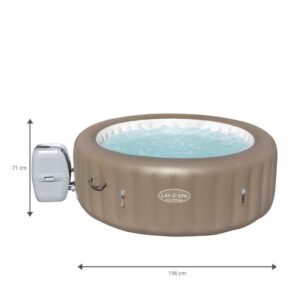BESTWAY Lay-Z-Spa Palm Springs Aufblasbarer Whirlpool Rund - 60017 - 196 x 71 cm - 4-6 Personen – Bild 2
