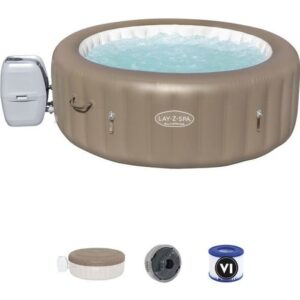 BESTWAY Lay-Z-Spa Palm Springs Aufblasbarer Whirlpool Rund - 60017 - 196 x 71 cm - 4-6 Personen – Bild 1