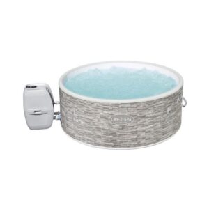 BESTWAY Lay-Z-Spa Vancouver AirJet Plus Aufblasbarer Whirlpool Rund mit WLAN - 3-5 Personen - Steindekor – Bild 1