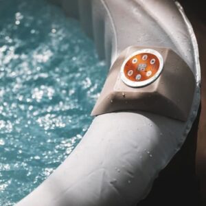SUNSPA AF01 Aufblasbarer Whirlpool 208x65 cm - 6 Personen - Rund - Mit Filter, Vorhängeschloss, Bodenmatte und Abdeckung – Bild 4