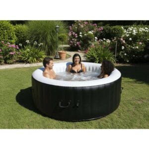 SUNSPA AS04 Aufblasbarer Whirlpool 185x65 cm - 4 Personen - Rund - Mit Filter, Vorhängeschloss, Bodenmatte und Abdeckung – Bild 2