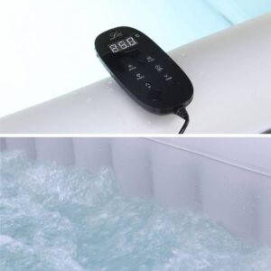 MSPA Aufblasbarer Whirlpool Quadratisch Fjord 4 - 4 Personen - Frostschutzsystem + Plane - 160 cm - PVC – Bild 3