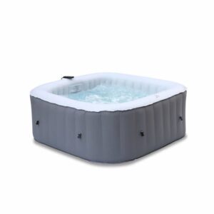 MSPA Aufblasbarer Whirlpool Quadratisch Fjord 4 - 4 Personen - Frostschutzsystem + Plane - 160 cm - PVC – Bild 1
