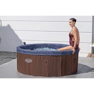 Halbstarrer Whirlpool Bestway Lay-Z-Spa TORONTO Smart Airjet 7 Personen - Holzoptik – Bild 6